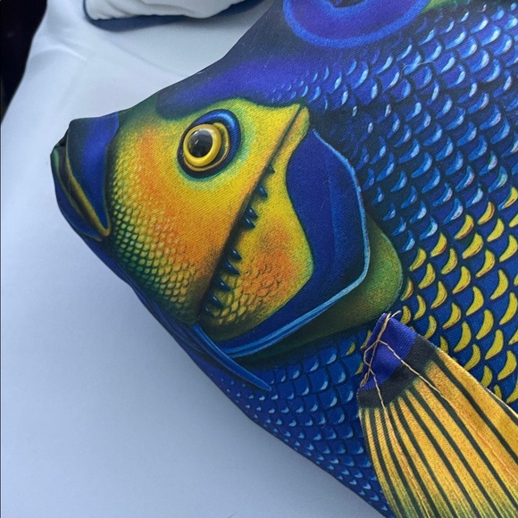 Colorful Fish-Shaped pillow. - Picture 2 of 3